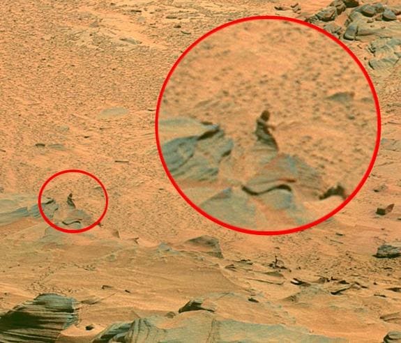 You saw it on Mars? You be seeing things