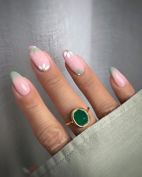 spring nails, spring nails 2023, spring nails inspiration, spring nails short, spring nails simple, spring nails acrylic, spring nail art, spring nail designs, spring nail ideas, spring nail colours, green nails, floral nails