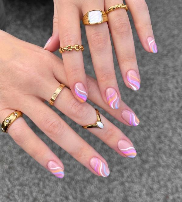 spring nails, spring nails 2023, spring nails inspiration, spring nails short, spring nails simple, spring nails acrylic, spring nail art, spring nail designs, spring nail ideas, spring nail colours, pastel nails, swirl nails