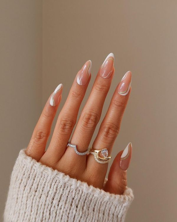 spring nails, spring nails 2023, spring nails inspiration, spring nails short, spring nails simple, spring nails acrylic, spring nail art, spring nail designs, spring nail ideas, spring nail colours, white nails, swirl nails