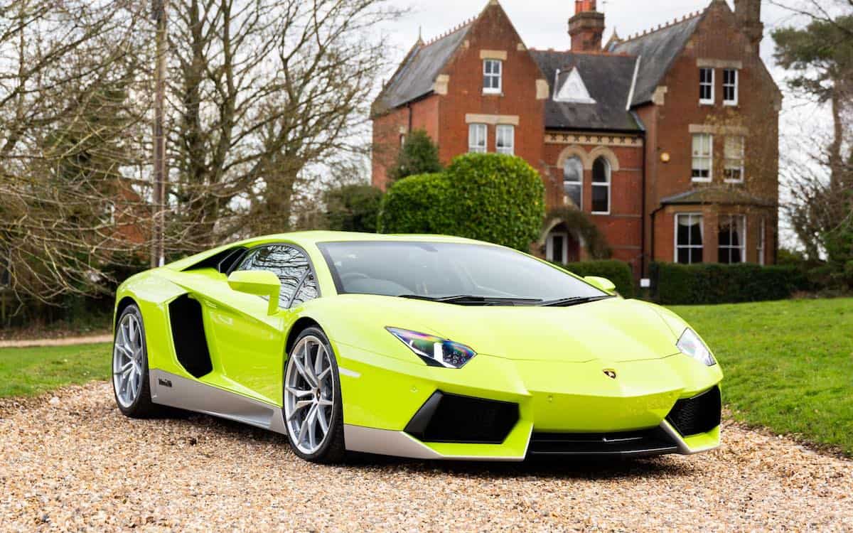 Front of the Lamborghini Aventador Miura Homage