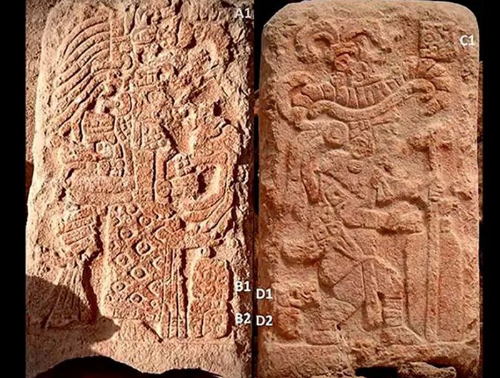 The stela was found in Uxmal, a Maya city founded around A.D. 700. INAH