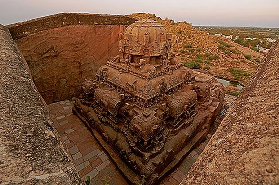 Vettuvan Koil Temple built in the 8th century. 