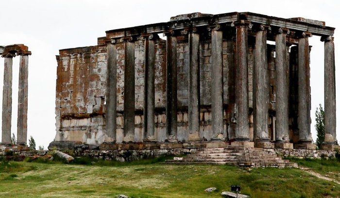 Ruins of the ancient city of Aizanos, Turkey - the Temple of Zeus, one of the best-preserved temples in Anatolia. Image credit: AA