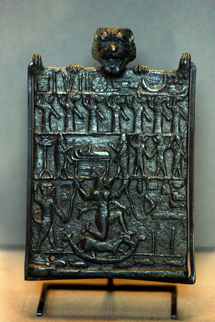 Lamashtu plaque held by Pazuzu