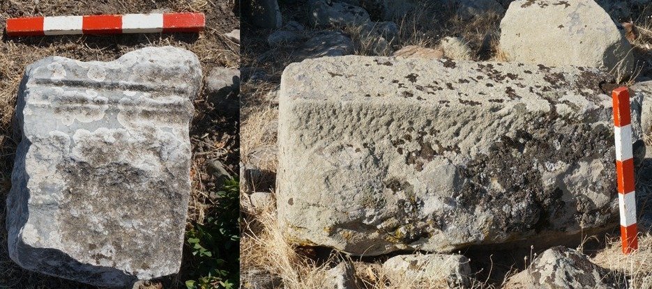 A compilation photo of the artifacts found at the temple. (MSGSÜ via AA Photo)