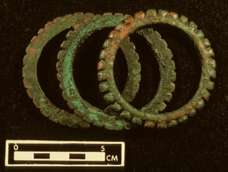 In northern northeast Thailand, bracelets like these were by far the most popular metal object, and almost all of them were made of a tin-bronze alloy. A few hundred kilometers south to another prehistoric site, bangles weren’t all that prominent. Credit: The Ban Chiang Project