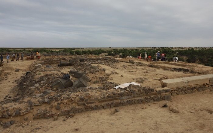 Excavation of one of the early churches found in Adulis, which likely served as the city’s cathedral. Credit: Antiquity