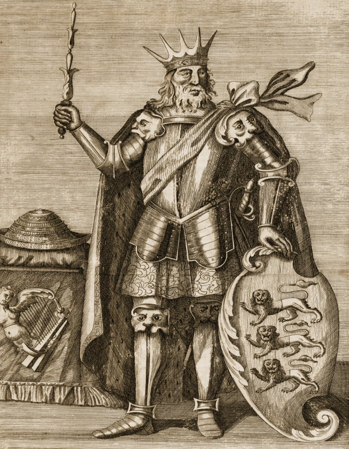 An eighteenth-century illustration of Brian Bóruma mac Cennétig (died 1014).