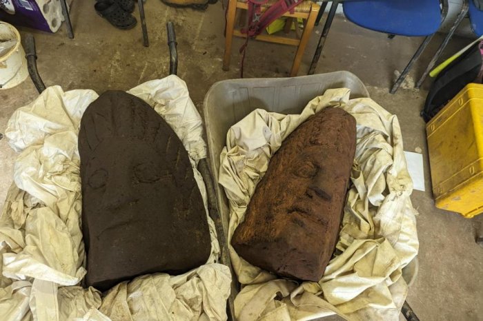 Unique And Priceless Large Roman Sculptures Found At Carlisle Cricket Club