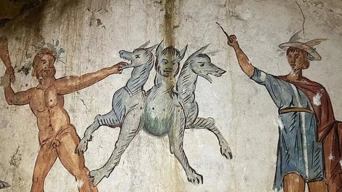 Remarkably Well-Preserved 2,000-Year-Old 'Tomb Of Cerberus' With Amazing Frescoes Discovered In Italy