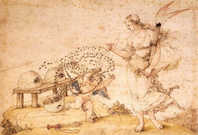 Cupid the Honey Thief by Albrecht Durer, 1514.