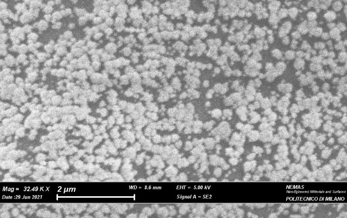 Nano-particles made up of mercury and sulphur on Folio 843 of Codex Atlanticus. Credit: Politecnico di Milano