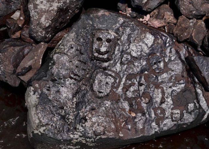 Drought Reveals 2,000-Year-Old Rock Carvings In Brazil's Amazon