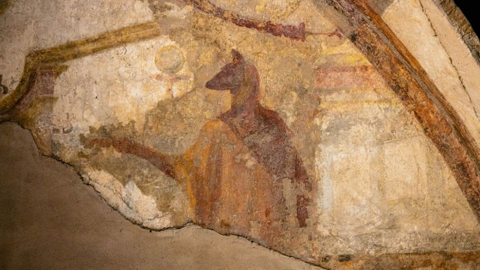 Never-Before-Seen Frescoes From Hadrian's Time Unveiled At Ancient Roman Baths