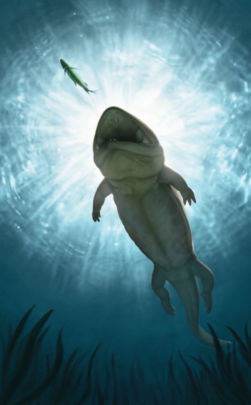 240-Million-Year-Old Fossil of A Giant Amphibian Found In Retaining Wall