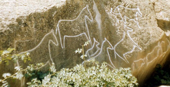 Gobustan rock art.