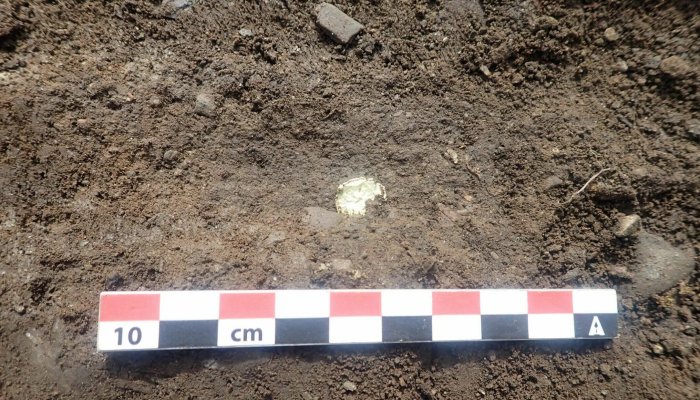 Mysterious Tiny 1,400-Year-Old Gold Foil Figures Found In Pagan Temple