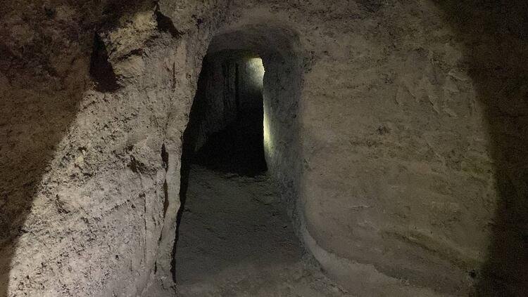 The 5,500-Year-Old Underground Rock Settlement With Illuminated Galleries In Ancient City Of Hadrianopolis, Türkiye