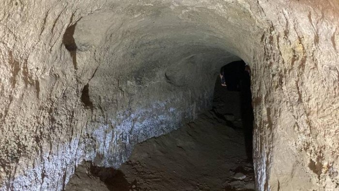 The 5,500-Year-Old Underground Rock Settlement With Illuminated Galleries In Ancient City Of Hadrianopolis, Türkiye