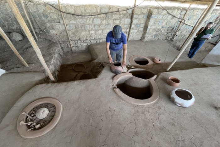 1,000-Year-Old Palace Kitchen With A Canonball Inside An Oven Found At Harput Castle In Elazig