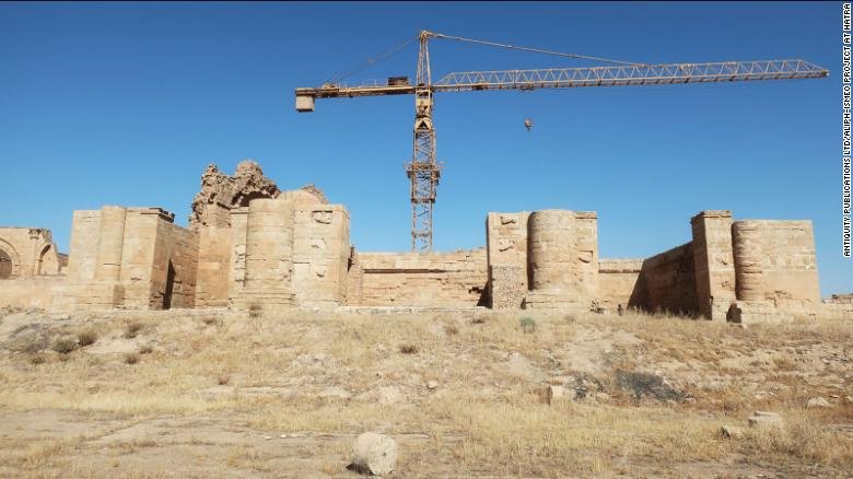 General view of the Temple of Allat, Hatra (courtesy of the Aliph-ISMEO project at Hatra).