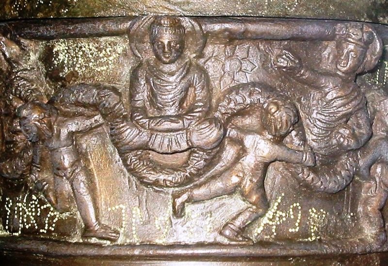 Kanishka Casket with a detail of Buddha