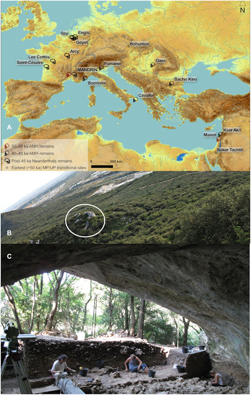 Startling Evidence Modern Humans Lived In The Mandrin Cave 56,800 Years Ago Where They Met The Neanderthals