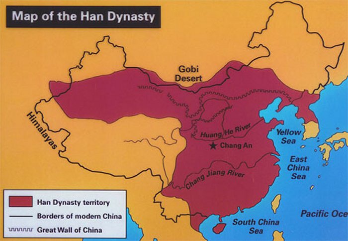 Map of Han Dynasty