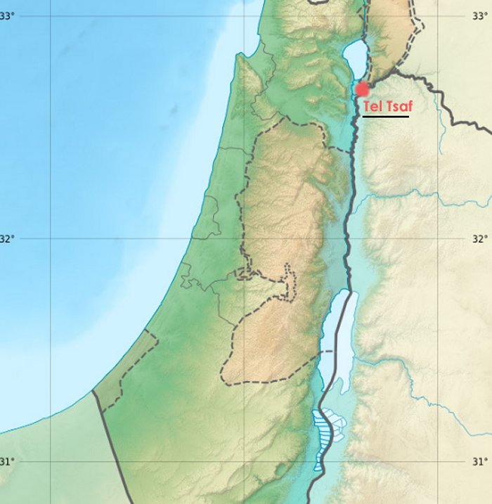 Tel Tsaf - is located in the district of the Northern District, in the northeast of the country of Israel