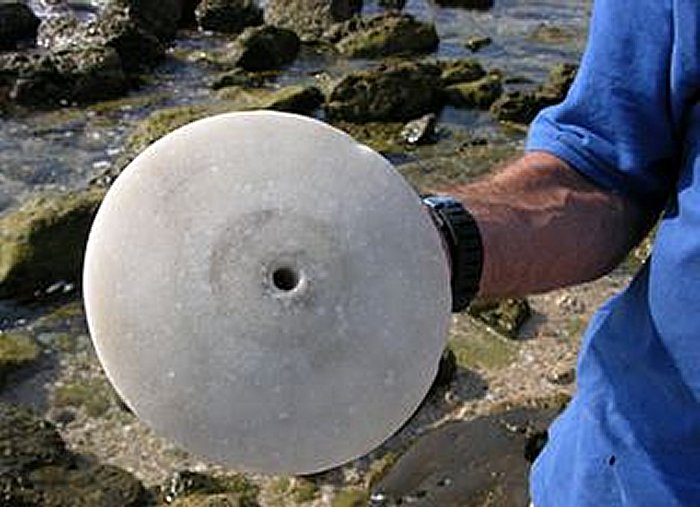 2,500-Year-Old Marble Disc, Designed To Protect Ancient Ships And Ward Off The Evil Eye - Discovered