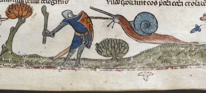 Why Are Medieval Manuscripts Full Of Doodles Of Snail Fights?