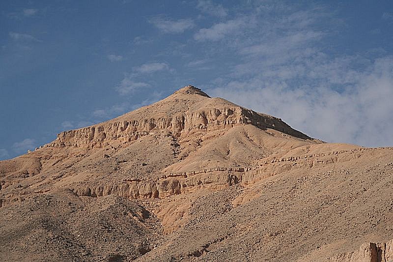 Meretseger/Al-Qurn - The natural pyramid over the valley of the kings, Luxor, West Bank.