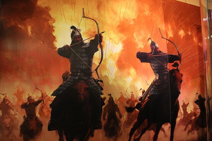  Mongolian Empire Warrior Mural