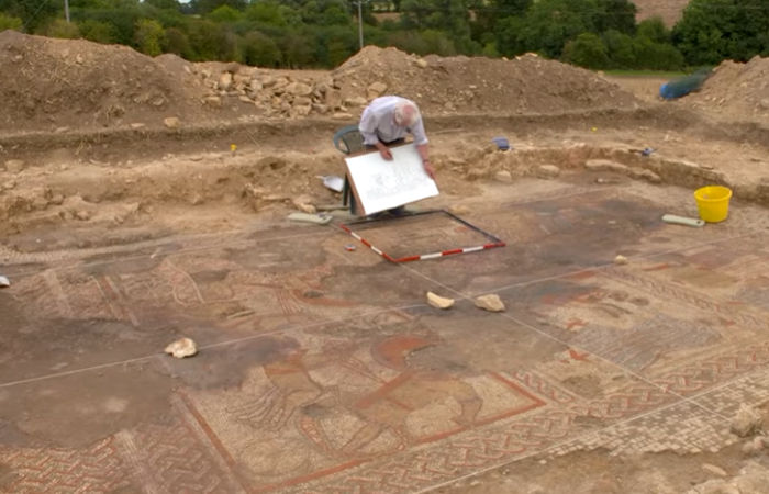 Rare Roman Mosaic Depicting The Adventures Of Greek Hero Achilles Discovered In Rutland, UK