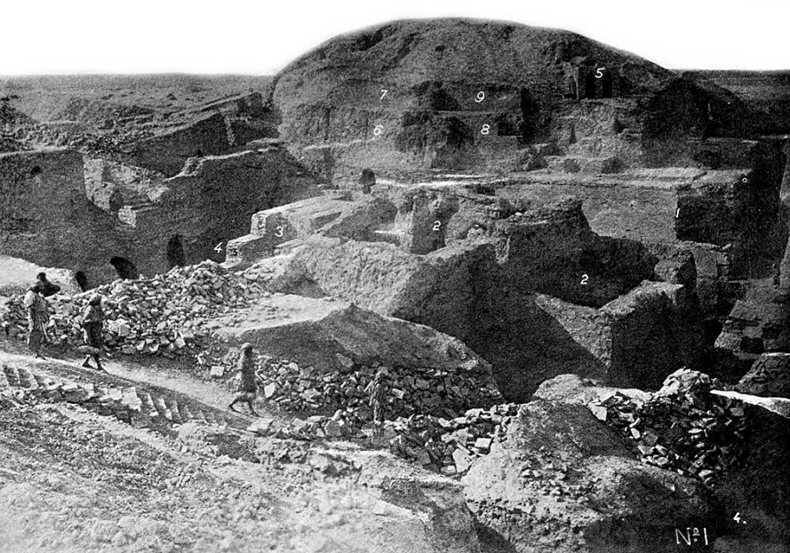 Nippur, Temple of Bel excavation, 1896.