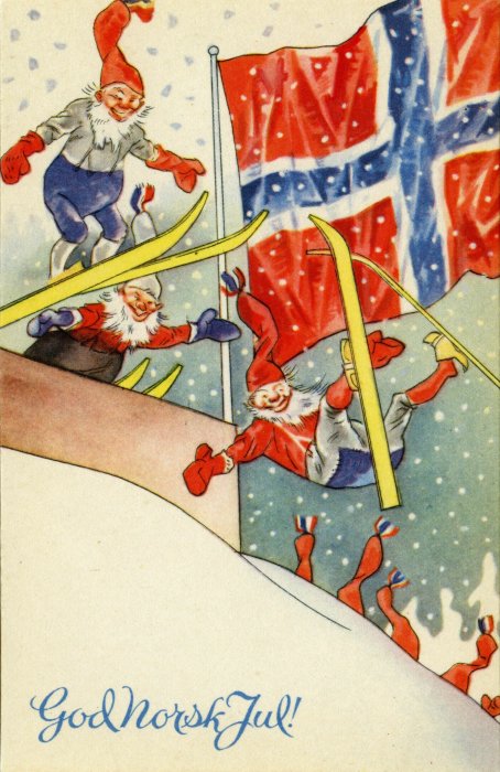 How Norwegians expressed resistance against Nazi occupation using Christmas cards