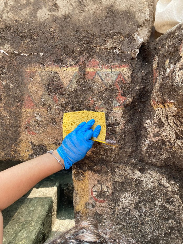 Extraordinary Painted Tomb Belonging To A Mercenary Warrior Found At Pontecagnano Necropolis