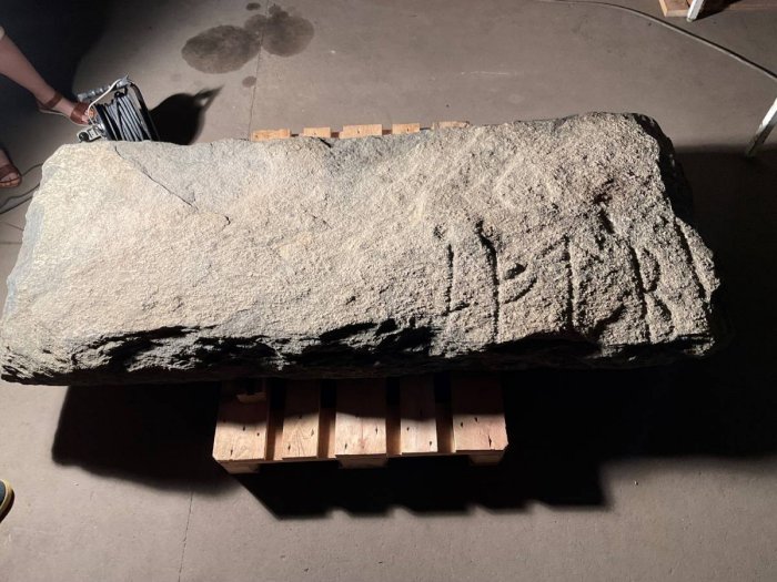  Huge Rare Runestone Found Under The Kitchen Floor In Randers Investigated 