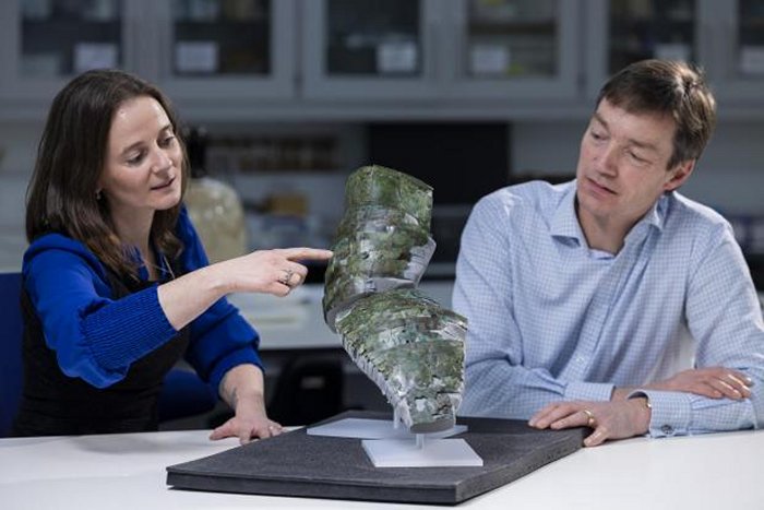 Extremely Unique Ancient Roman Arm Guard Found At Trimontium Fort - Restored And On Display For The First Time Ever