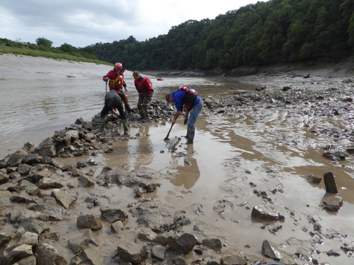 Long-Lost Roman Bridge Re-Discovered In Chepstow River Wye Mud, UK