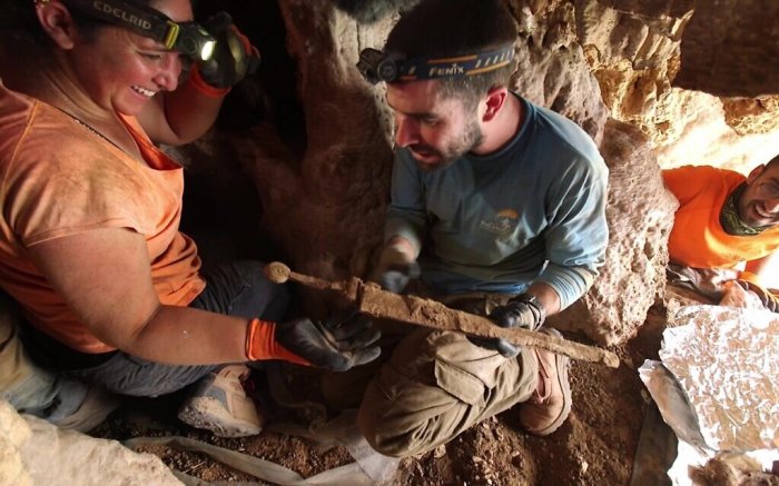 Four Rare And Incredibly Well-Preserved 1,900-Year-Old Roman Swords Found In Judean Desert