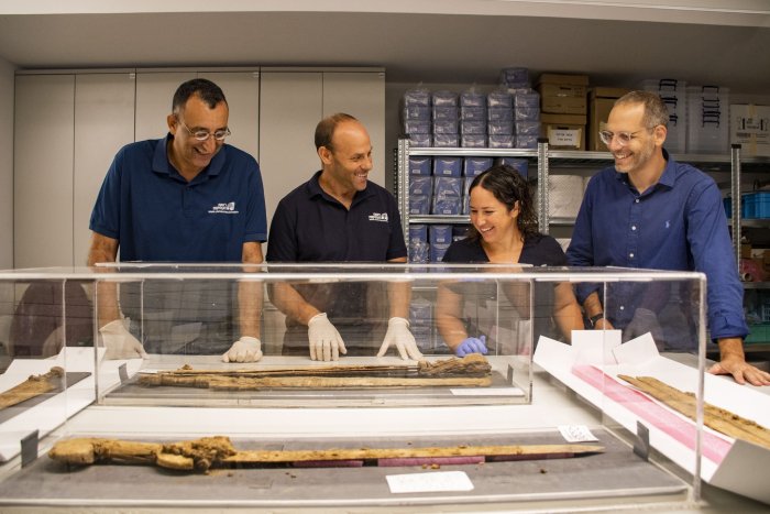 Four Rare And Incredibly Well-Preserved 1,900-Year-Old Roman Swords Found In Judean Desert