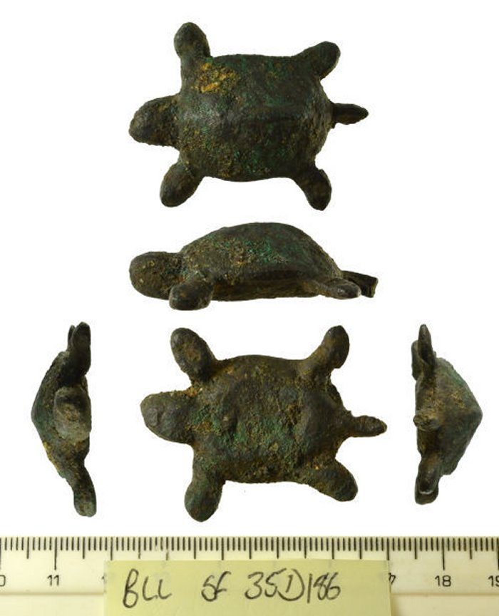 Roman Copper-Alloy Tortoise Figurine Discovered In Suffolk, UK