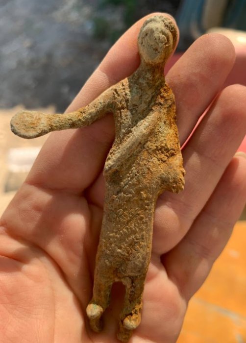 Magnificent 2 Meters Tall Marble Apollo Statue And Othe Artifacts Found In San Casciano dei Bagni, Italy