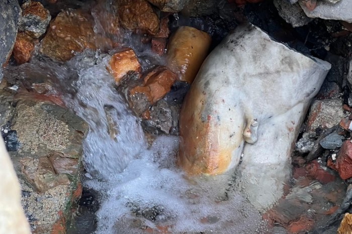 Magnificent 2 Meters Tall Marble Apollo Statue And Othe Artifacts Found In San Casciano dei Bagni, Italy