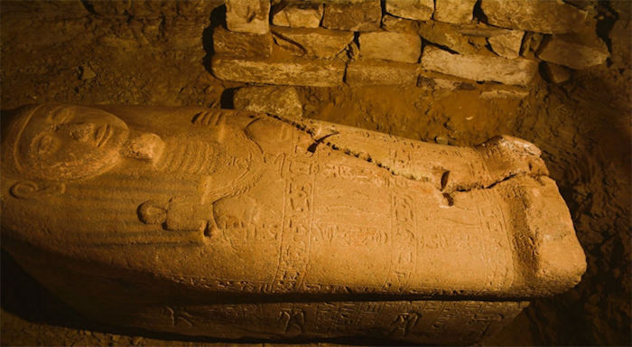 Sarcophagus Of King Ramses II's Head Of Treasury Found In Saqqara, Giza