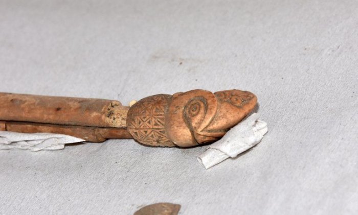 Rare 2,500-Year-Old Bone Scythian Sceptre Discovered In Bulgaria