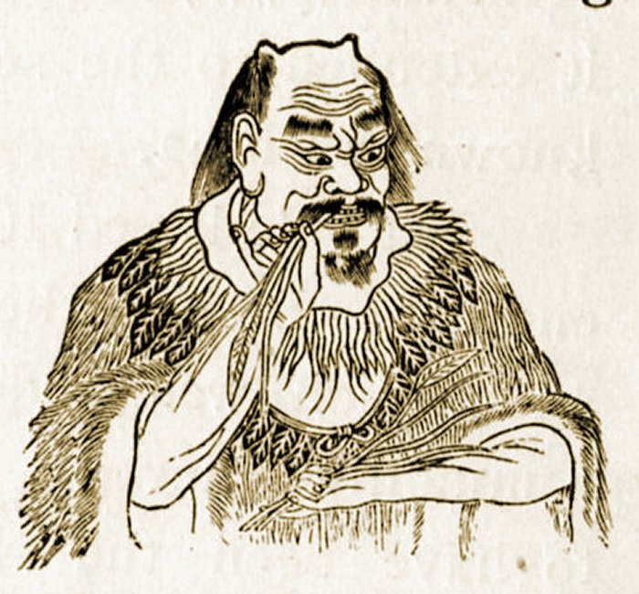 Shennong - the Farmer God, tasting herbs to discover their qualities