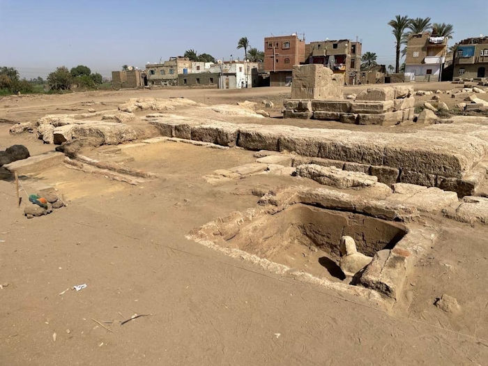 Sphinx Statue With A Smiley Face And Two Dimples Unearthed In Qena Egypt